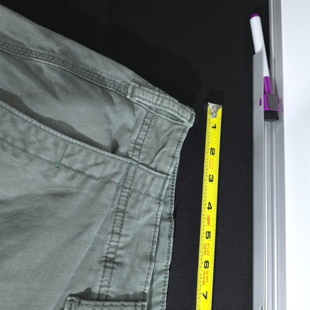 Gap Cargo Shorts Men's 4o Green Cotton Vintafli Solid Pockets VTG Carpenter Y2K - Picture 8 of 16